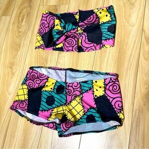 Sally “Skellington” inspired custom outfit Halloween Rave - Festival